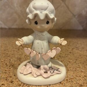 Precious Moments Heart Garland Porcelain Figurine